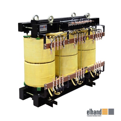 Trójfazowy transformator mocy ET3H-150 o mocy od 10 do 1600 kVA w klasie „F” | ELHAND Transformatory
