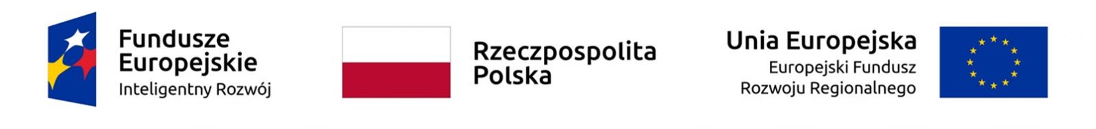Logotypy informujące o dofinansowaniu z Funduszy Unii Europejskiej